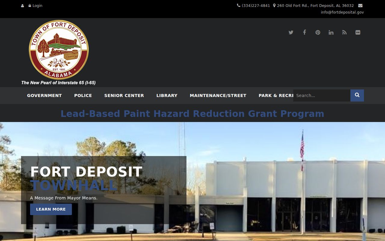 Fort Deposit warrant search town hall and police contact source
