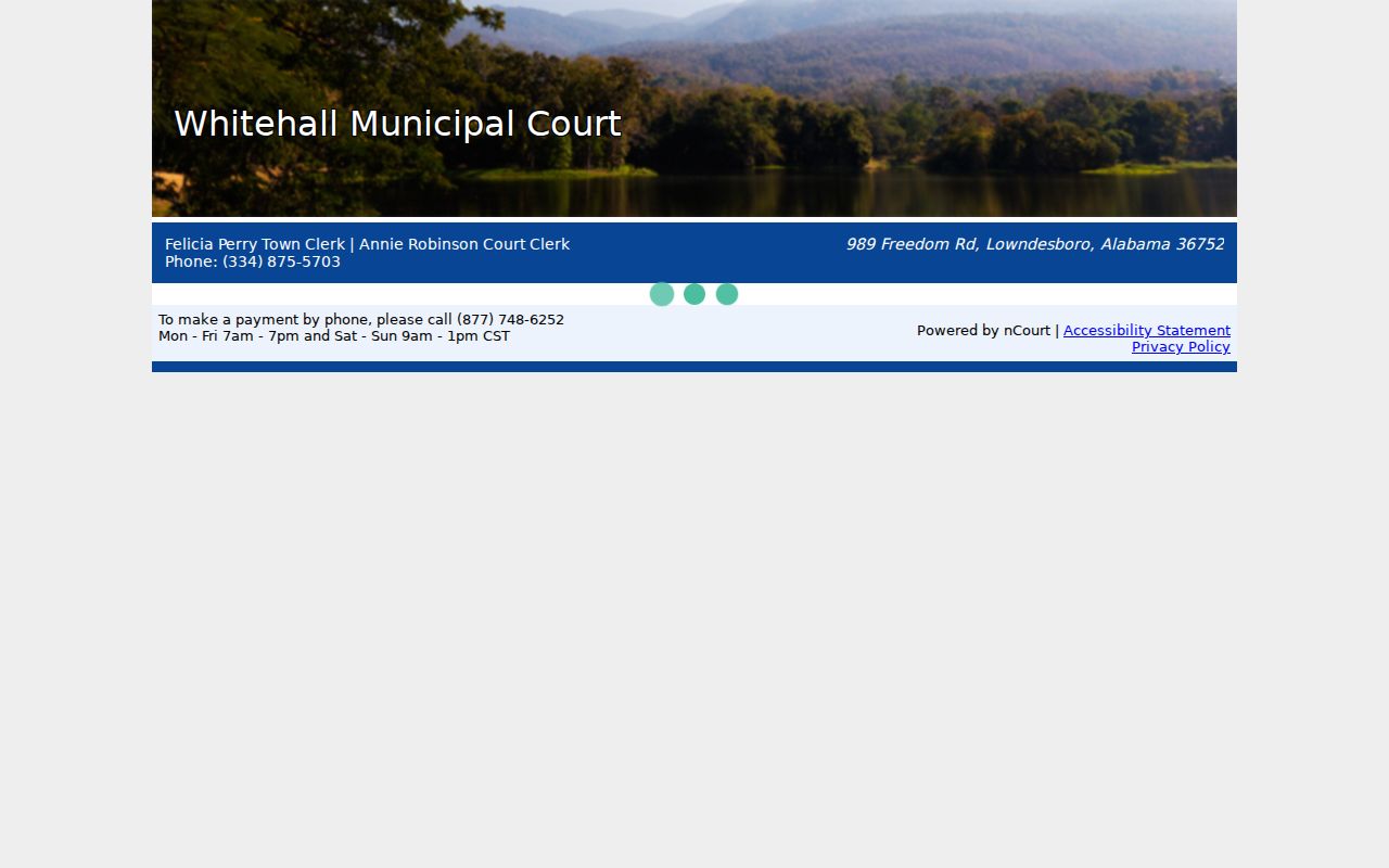 White Hall warrant search municipal court vendor page